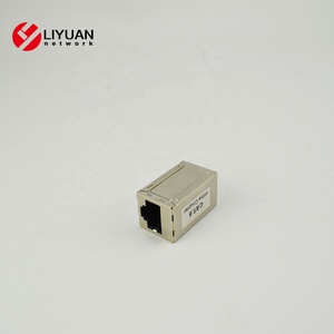 LIYUAN Silver Cat6 RJ45 Coupleurs <span class=keywords><strong>LAN</strong></span> en ligne métalliques blindés Ethernet Patch Cable Extender Connectors <span class=keywords><strong>LY</strong></span>-SB42-S6 - Product Image 3