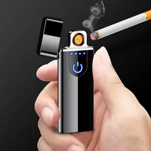 JOFI 2021无焰Usb更换线圈打火机可充电电子USB防风香烟线圈打火机