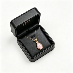 Boîte à bijoux de luxe en similicuir à charnière pour colliers, avec insert en cuir et marquage à chaud, logo personnalisé pour marques de bijoux OEM - Product Image 5