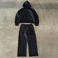 Ensemble sweatshirts et pantalons de survêtement personnalisés de haute qualité 100% coton sweat à capuche en éponge française ensemble de sweatshirts à capuche pour hommes