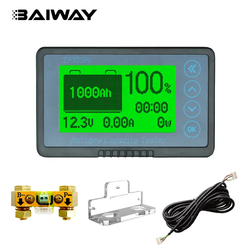 TF03KH DC 8V-120V 350A Battery Coulometer Professional Precision Vehicle Battery Tester Electric Quantity Display Monitor for RV