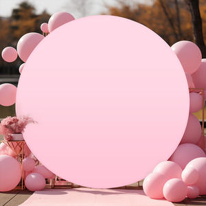 DaiRui couleur unie <span class=keywords><strong>fond</strong></span> rond couverture en tissu mariage Festival fête affaires décoration Photo <span class=keywords><strong>fond</strong></span> tissu - Product Image 2