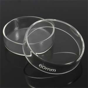 Platos de cultivo bacteriano de vidrio de buena calidad de laboratorio Plato DE CULTIVO DE Petri de vidrio de borosilicato - Product Image 6