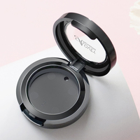 Estuche compacto mini circular con ventana para sombra de ojos individual, estuche vacío para polvos compactos con ventana, estuche mini para sombra de ojos