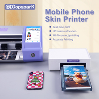 Penjualan laris 2024 Oopspark pencetak foto kecil cerdas Mini mesin cetak stiker kulit Film belakang ponsel foto DIY