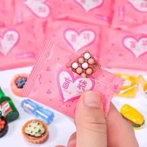 Bling Sac 3D Résine Artisanat Miniature Modèle Jouet Épingle À Cheveux Collier Maison <span class=keywords><strong>Pendule</strong></span> Résine Bijoux DIY Aveugle Sac Résine Artisanat - Product Image 5