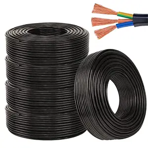 Wholesale Multicore Royal Cord 2-50mm Flexible Copper Electric Wire RVV Cable 0.75mm 1.5mm 2.5mm 4mm 16mm 50mm 95mm Power Cables