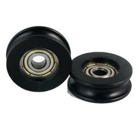 Roulement à billes à haute vitesse de précision P5 en acier chromé de 5 mm BW25 pour roue en nylon d'imprimante 3D, autolubrifiant, jeu C0