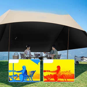 Abri de camping extérieur ZJ-TM001 en toile Oxford 5,3x3,2m, imperméable, pare-soleil, installation rapide, type à armature diagonale - Product Image 3