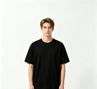 Chemise personnalisée 100% coton piqué 200 g/m² avec logo imprimé par transfert thermique, douce, confortable, coupe ajustée, pour le bureau, le golf, les occasions décontractées, pour hommes