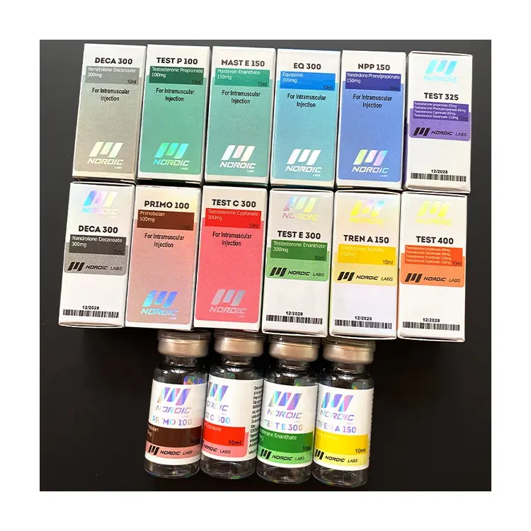 Vial label box 17 - DECA 300 PRIMO 100 TEST C 300 TEST E 300 TREN A 150 TEST 400mg steriods injection 10ml vials box