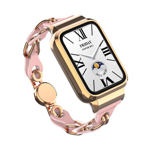 Pour <span class=keywords><strong>Xiaomi</strong></span> <span class=keywords><strong>Mi</strong></span> <span class=keywords><strong>Band</strong></span> 9 <span class=keywords><strong>Bracelet</strong></span> en alliage de cuir actif Redmi Watch 3 <span class=keywords><strong>Bracelet</strong></span> avec boucle magnétique Miband 9 <span class=keywords><strong>Bracelet</strong></span> de <span class=keywords><strong>montre</strong></span> avec cadre - Product Image 1