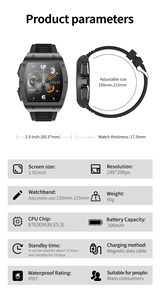 Reloj Inteligente Android JM09 2025 con Auriculares, Pantalla TFT de 1.91 Pulgadas, 2 en 1, Resistente al Agua IP67, Monitor de Actividad Física, Monitor de Sueño, Responde Llamadas - Product Image 6