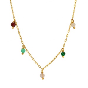 Colliers fins et élégants en acier inoxydable plaqué or 18 carats, petits et sécurisés, pour femmes - Product Image 5