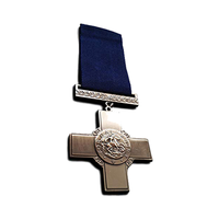 Prix d'usine Médaille personnalisée 2D/3D de la Première Guerre mondiale et de la Seconde Guerre mondiale, britannique et allemande, avec ruban, et trophées, plaqué or antique