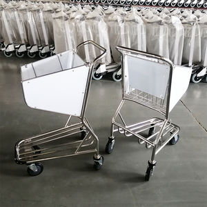 <span class=keywords><strong>4</strong></span> पहिया की दुकान शॉपिंग ट्रॉली हैंड कार हवाई अड्डे के सामान ट्रॉली गाड़ी यात्री सामान हवाई अड्डा ट्रॉली - Product Image 3