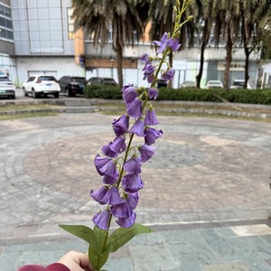 Fiori Artificiali Blu e Rossi, Campanula in Seta, Giglio della Valle a Stelo Lungo, Campanula Artificiale Bianca e Rosa - Product Image 6