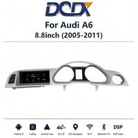 Snapdragon 665/685 untuk Audi A6 (2005-2011) Radio Mobil 8.8 inci, Head Unit Multimedia Nirkabel Android Auto & CarPlay Navigasi GPS
