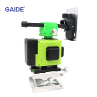 GAIDE Laser Niveau Rotatif 3D 12 Lignes Vert Auto-nivelant Mesure Croisée 360 Degrés