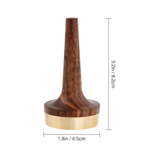 Porte-bague en bois à fond en laiton noyer noir naturel pour tour <span class=keywords><strong>de</strong></span> bague <span class=keywords><strong>de</strong></span> stockage <span class=keywords><strong>de</strong></span> bague <span class=keywords><strong>de</strong></span> bijoux - Product Image 6