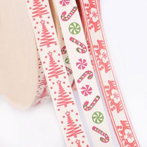 ริบบิ้นผ้าฝ้ายพิมพ์ลายโลโก้หลากสีตามสั่ง สำหรับตกแต่งของขวัญ บรรจุภัณฑ์เสื้อผ้า ทำจากผ้าทวิลล์เนื้อผ้าแคนวาสธรรมชาติ - Product Image 2