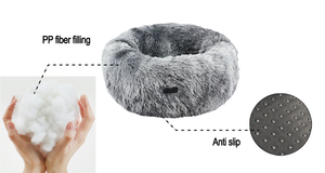 <span class=keywords><strong>2026</strong></span> Luxuriöses Rundes Donut-Hundebett Weiches Plüsch-Design für Kleine und Große Hunde Perfektes Warmes Bett für Katzen Niedlicher Stil - Product Image 3