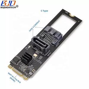 محول توسعة بمنفذين SATA 3.0 إلى واجهة NGFF <span class=keywords><strong>M</strong></span>.<span class=keywords><strong>2</strong></span> Key B+<span class=keywords><strong>M</strong></span> بسرعة 6 جيجابت في الثانية لأقراص التخزين الصلبة - Product Image 2
