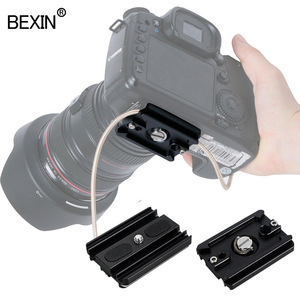 แผ่นยึดกล้องแบบปลดเร็ว Bexin ทำจากอลูมิเนียมอัลลอยด์ พร้อมปุ่มล็อค พกพาสะดวก สำหรับกล้องดิจิตอล - Product Image 2