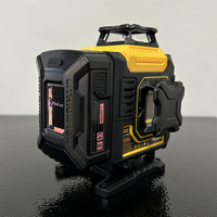 16 Niveau laser vert à nivellement automatique avec niveau laser 4D à lignes croisées Niveau laser rotatif automatique et fonctionnel
