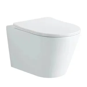 European style rimless wall mounted toilets tornado flush wc inodoro p-trap wall hung toilet for hotel