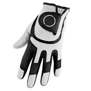 High Quality Custom Full-Color Left Hand Golf <b>Glove</b> Premium Cabretta Leather <b>Moisture</b> Wicking Lightweight Soft Breathable <b>Glove</b> - Product Image 1
