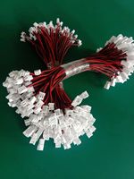 Connecteur de câble électrique JST XH 2,54 mm, 2 broches, mâle/femelle, longueur personnalisée, conducteur en cuivre 16-20 AWG