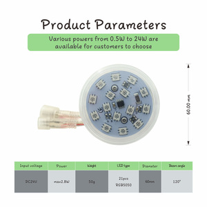Фабричное производство программируемых DMX 60 мм развлекательных светодиодных светильников для украшения кабошона - Product Image 5