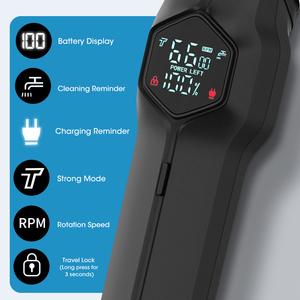 Lanumi 298 1200mAh <span class=keywords><strong>5</strong></span> in 1 남성 미용 키트 수염 트리머 IPX7 방수 마그네틱 블레이드 LCD 디스플레이 헤어 클리퍼 세트 - Product Image 6