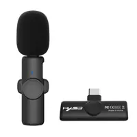 Fifine-Microphone Lavalier sans fil 2.4G, réduction du bruit, pour téléphones, jeu en direct, Vlog
