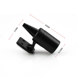 Sifflet anti-animaux pour voiture, paire noire avec bande adhésive 3M pour véhicules et voyages en extérieur - Product Image 2