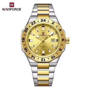 นาฬิกาข้อมือผู้ชาย Naviforce รุ่น NF9249 9249 เรืองแสง แสดงวันที่ แฟชั่น ควอตซ์ กันน้ำ สายสแตนเลส สำหรับผู้ชาย - Product Image 1