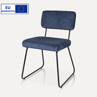 Stock UE 2 Chaises/CTN Coussin Confortable Chaises de Café Rembourrées Chaise de Salle à Manger Moderne Chaises de Restaurant avec Dossier