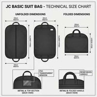 Housse de costume respirante et réutilisable, personnalisable, pour hommes, emballage de marque, magasin de détail