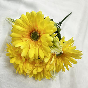 MeiYang 5 cabezas GuanYin crisantemo DKB boda flor de seda arreglos florales elegante corredor de pasillo Floral - Product Image 6