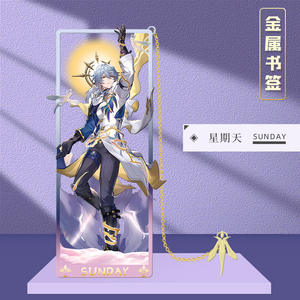 59 estilos Honkai Star Rail <span class=keywords><strong>Herta</strong></span> Aglaea Feixiao Blade divertido Metal Anime marcapáginas Metal artesanía accesorios joyería marcapáginas - Product Image 1