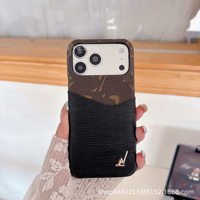 Étui portefeuille magnétique de luxe en cuir PU avec porte-cartes pour iPhone 17 16 15 Pro Max, compatible avec la recharge sans fil