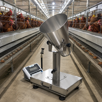 Báscula Digital Portátil para Pesar Pollos, Base Antideslizante, Máquina de Medición de Peso para Aves de Corral, para la Recopilación de Datos de Cría