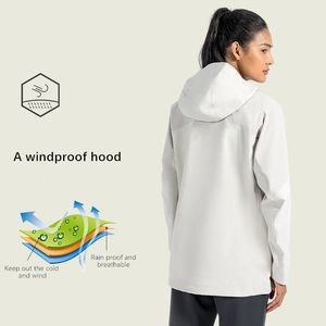 Xsunwing unisexe femmes mode extérieur imperméable coupe-vent à capuche veste de pluie chaud Hardshell vestes avec poches WDQ056 - Product Image 5