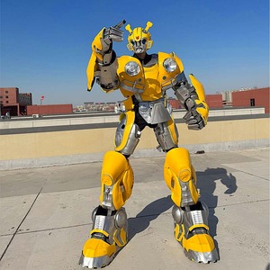 Disfraz <span class=keywords><strong>de</strong></span> Robot Deformable con Luces LED <span class=keywords><strong>de</strong></span> 2.6m <span class=keywords><strong>de</strong></span> Altura, Traje para Juego <span class=keywords><strong>de</strong></span> Roles, Accesorio Perfecto para Actividades Comerciales - Product Image 3