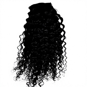 Extensions de cheveux humains de luxe en gros, 100 % naturels, à clipser, Remy vierges, de haute qualité, bouclés, origine Indonésie - Product Image 5
