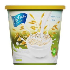 650g 500g pots en plastique ordinaire polytainers de protéines de base avec couvercle pour avoine yaourt de nuit Gobelets d'emballage 25OZ 12OZ IML pot - Product Image 2