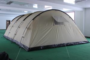 Grande <span class=keywords><strong>tente</strong></span> tunnel extérieure étanche pour 4-6 personnes <span class=keywords><strong>Toile</strong></span> Oxford Structure d'une chambre pour le camping familial et le glamping - Product Image 3