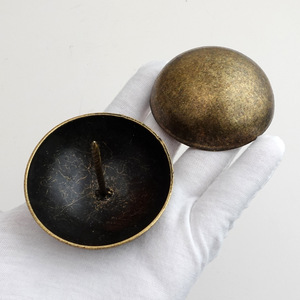 Grandes rivets en bronze antique de 6 cm, solides et autoperceurs, pour la décoration de portes et de canapés - Product Image 2