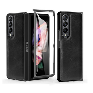 Étui en cuir PU pour <span class=keywords><strong>Z</strong></span> <span class=keywords><strong>Fold</strong></span> 7 avec protection d'écran avant, étui de téléphone portable en cuir pour <span class=keywords><strong>Samsung</strong></span> <span class=keywords><strong>Galaxy</strong></span> <span class=keywords><strong>Z</strong></span> <span class=keywords><strong>Fold</strong></span> 6 5 4 3 <span class=keywords><strong>2</strong></span> - Product Image 2